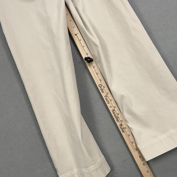 Spanx Pants Womens Small Cream High Rise Perfect Straight Wide Minimal Career - Picture 12 of 16